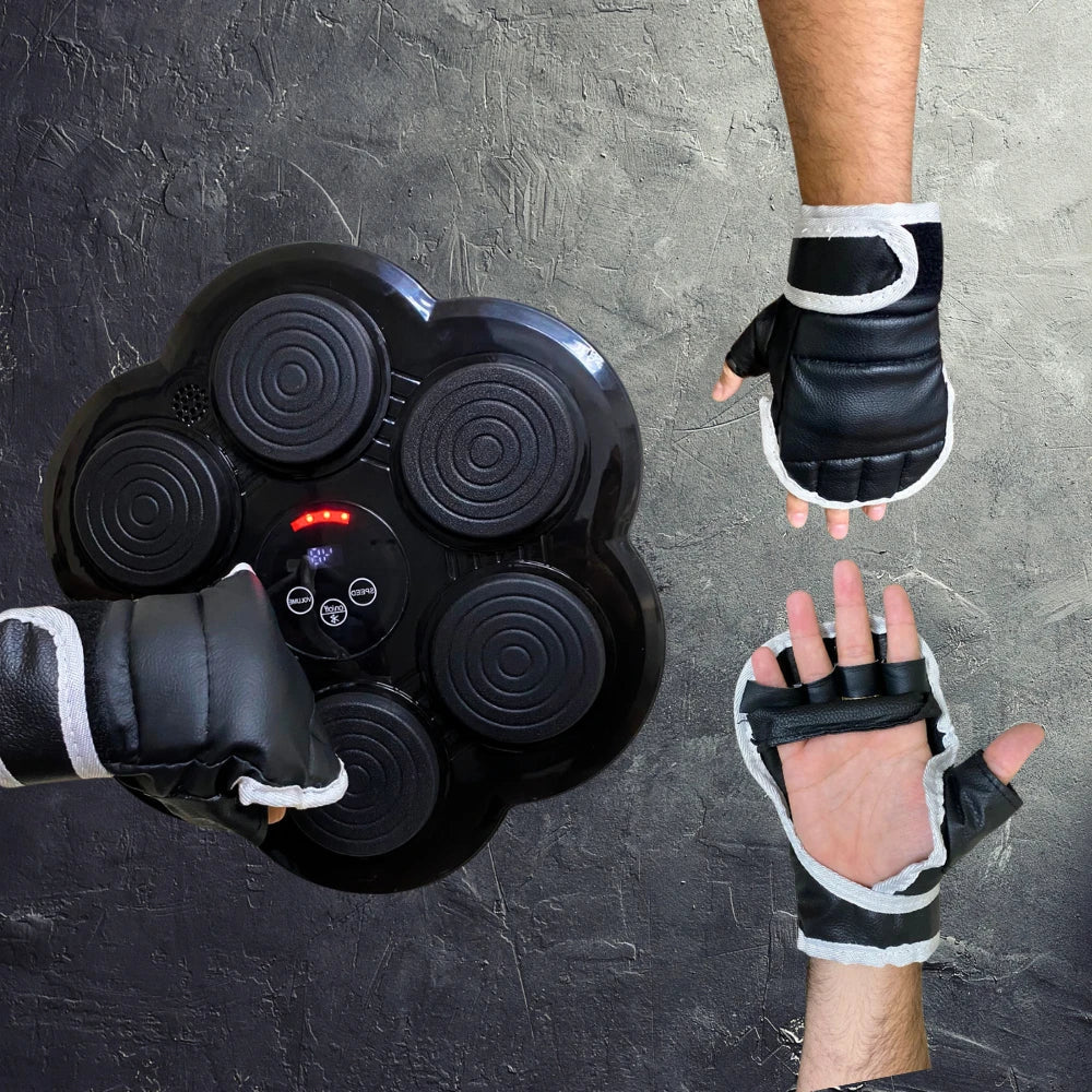 🥊 Torne Seu Treino Mais Divertido, Queime Calorias, Defina Seu Corpo! Boxe Musical Inteligente + Par de Luvas