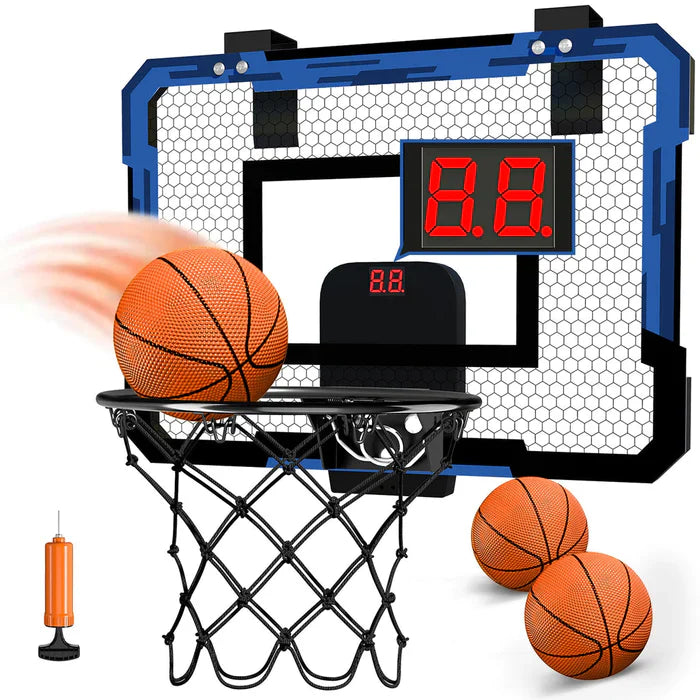 Cesta de Basquete Portátil Com Marcador de Pontos + 3 Bolas de Brinde